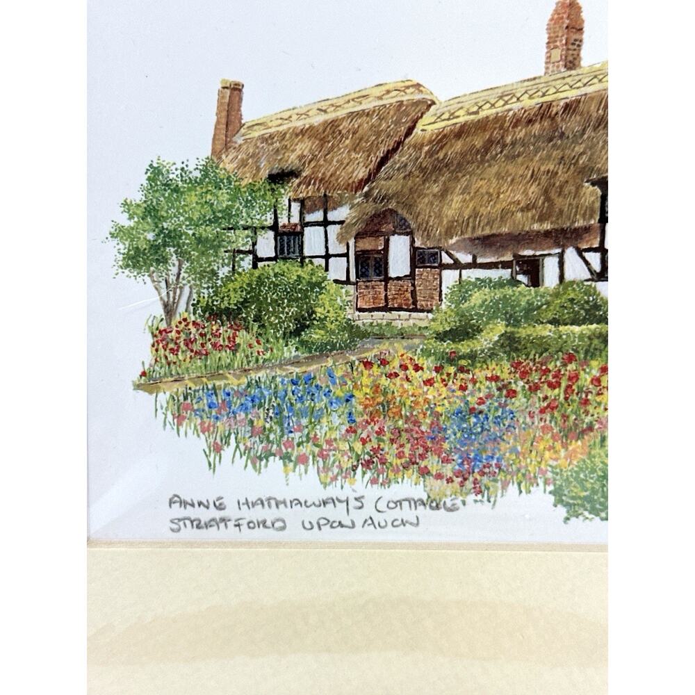 Zoe Kenway Anne Hathaway’s Cottage Stratford England Art Print 9x7 Matted - Picture 7 of 10